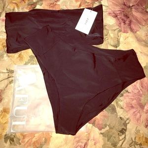 High waisted bandeau bikini!